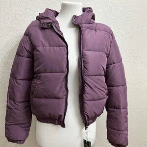 Special One Kids Girls Dark Lilac Winter Puffer Coat Jacket - Medium (10/12)